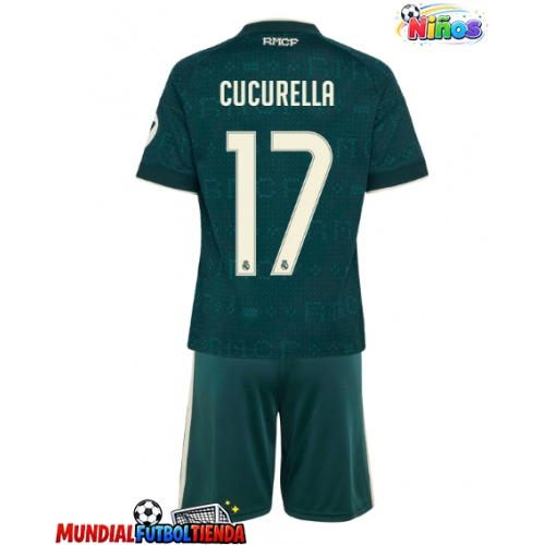 Camiseta Real Madrid Marc Cucurella #17 Segunda Equipación Replica 2026-27 para niños mangas cortas (+ Pantalones cortos)